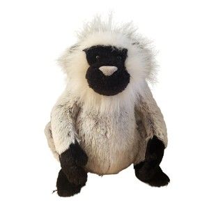 Webkinz Grey Langur Monkey GANZ Plush Stuffed Animal Soft Toy 9” NO CODE